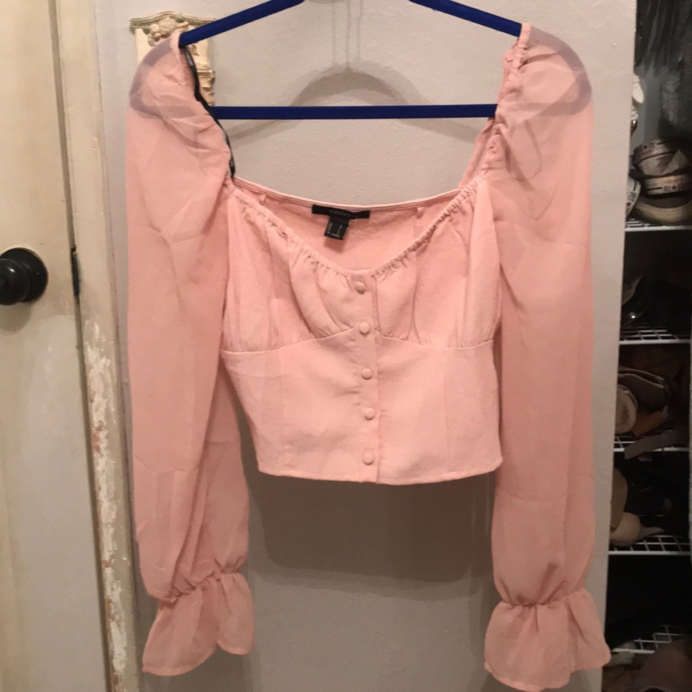 Blush blouse! Never worn